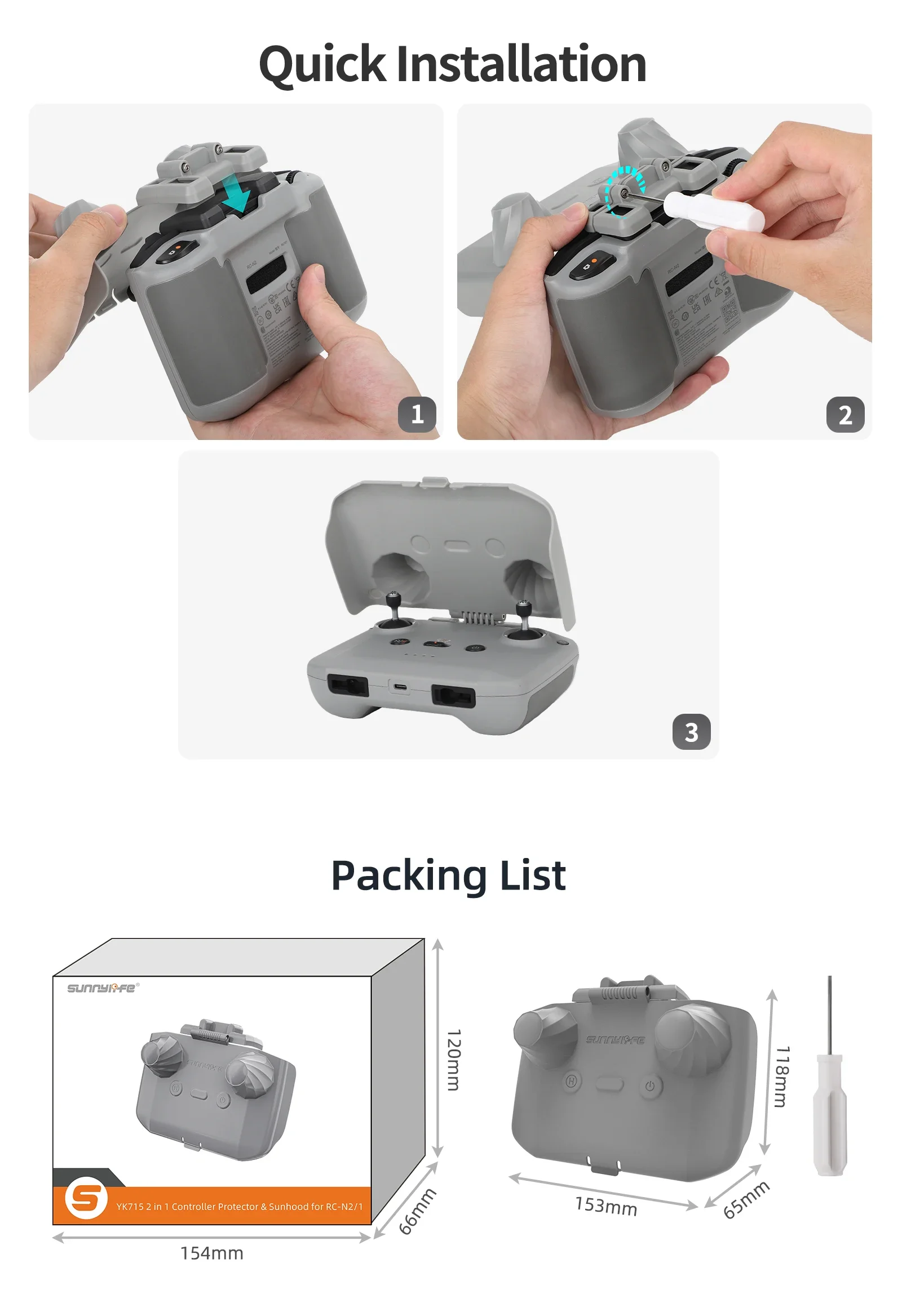 2 in 1 Controller Protector Su - Drone Dji Rc Mini 3 ulasan dan harga