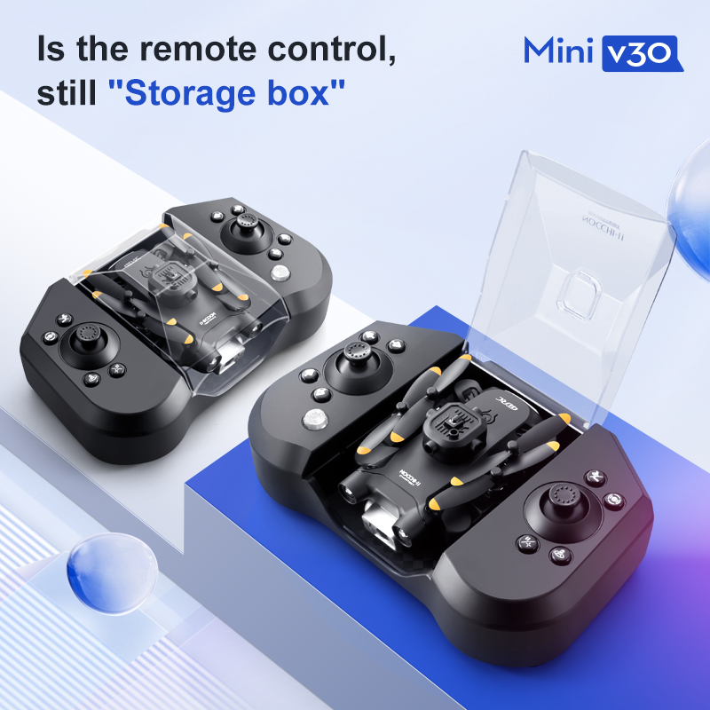 Mini V30 WiFi FPV Drone With 4 - Drone Rc Holder ulasan dan harga