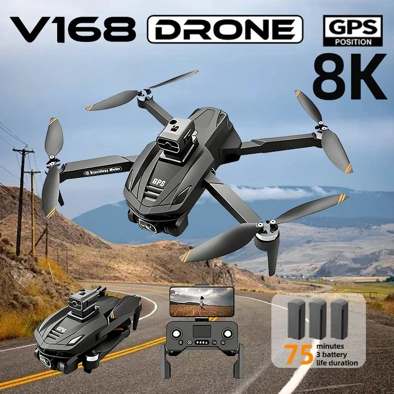 Original V168 GPS Drone Profes - Drone Ls Rc ulasan dan harga