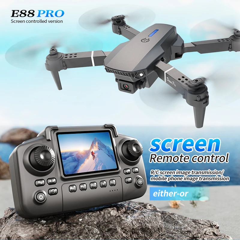 Professional E88 PRO Drone wit - Drone Rc Fpv Pro ulasan dan harga