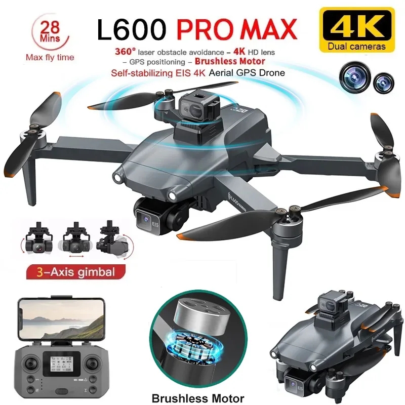 L600 PRO MAX GPS Drone Profess - Drone Rc Fpv Pro ulasan dan harga